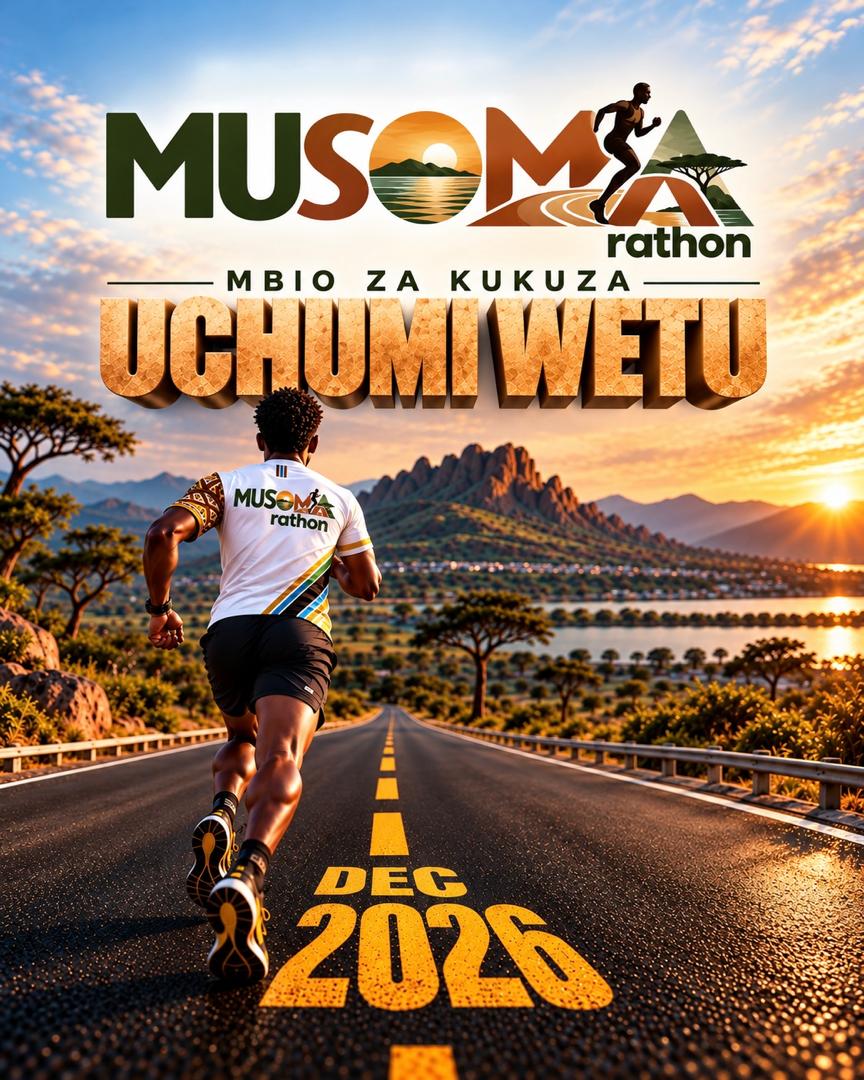 Musoma Marathon poster: Mbio za kukuza uchumi wetu, Dec 2026